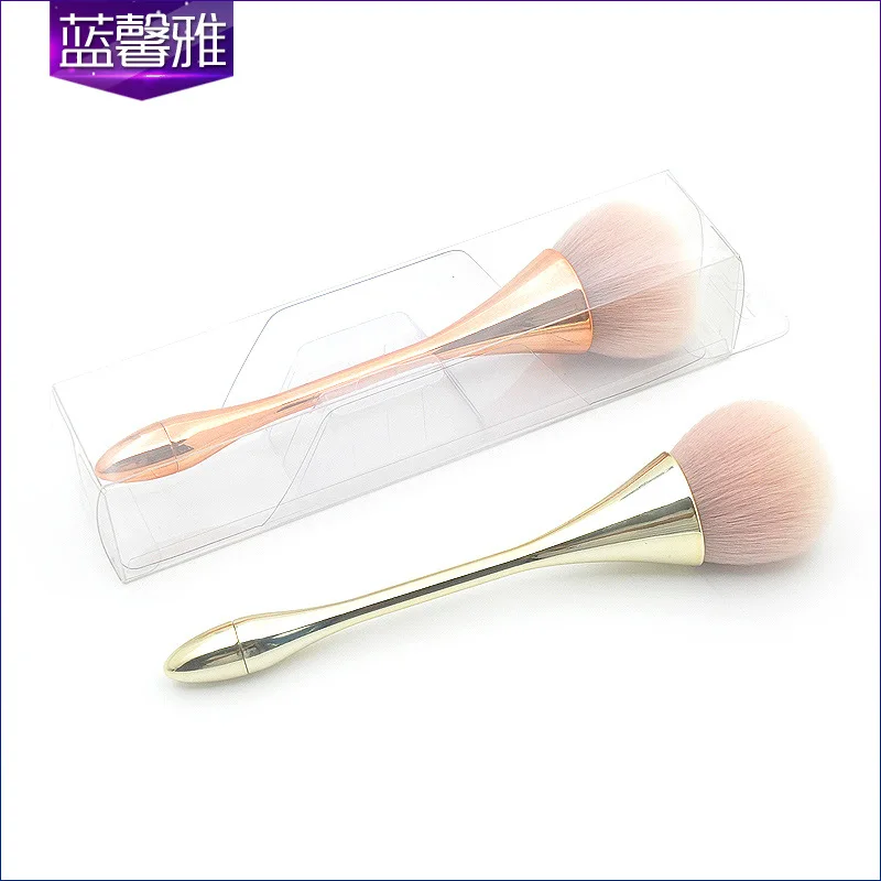 

The new painted golden rose gold single small pretty waist, handle cheek is red brush sweet stucco large-diameter make-up beauty