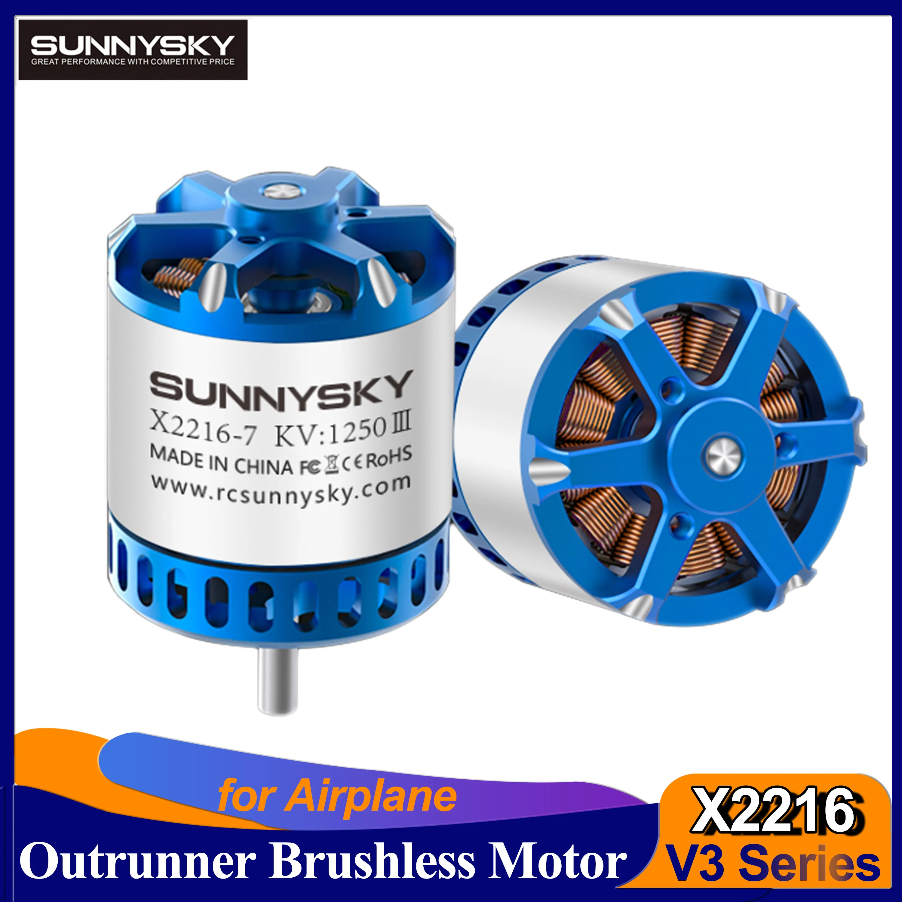 SUNNYSKY X2216-III 2216 880KV 950KV 1100KV 1250KV 1400KV 2600KV 3-4S Outrunner, бесщеточный двигатель, длинные шали для радиоуправляемого дрона самолета SUNNYSKY X2216-III 2216 880KV 950KV 1100KV 1250KV 1400KV 2600KV 3-4S Outrunner, бесщеточный двигатель, длинные шали для радиоуправляемого дрона самолета