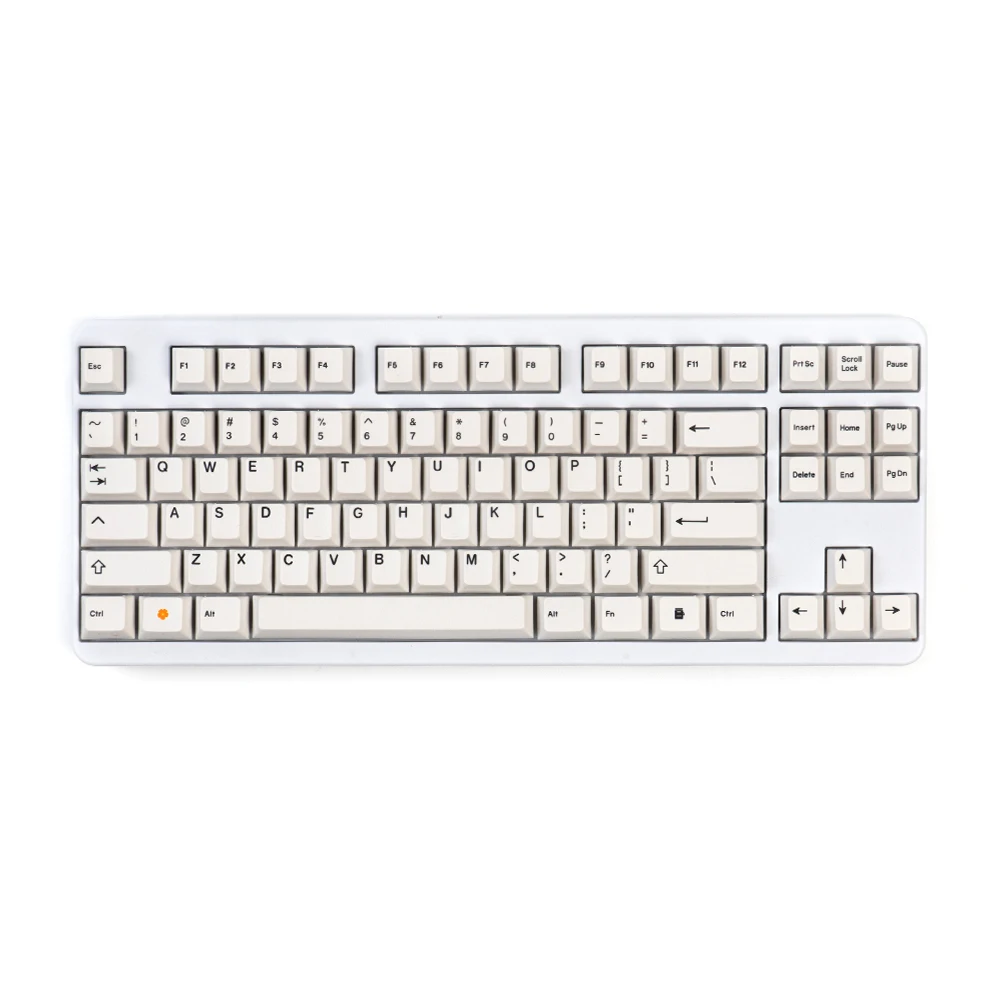 white pbt keycaps  cherry configuration file Suitable for gamers with mx switch mechanical keyboard