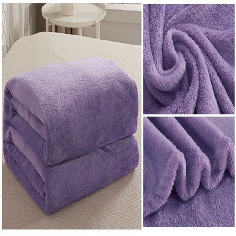 New Promotion Light Thin Mechanical Wash Flannel Blanket Plaids Super Warm Soft Blankets Throw On Sofa/Bed/ Bedspread Travel | Дом и сад