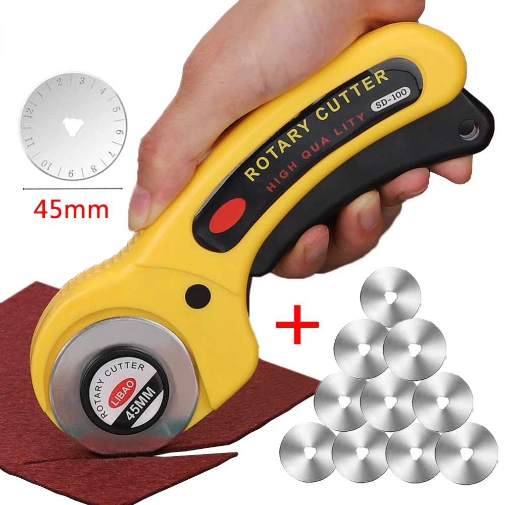 Лоскутное шитье сделай сам 45 мм роторный резак инструмент для резки кожи ткани