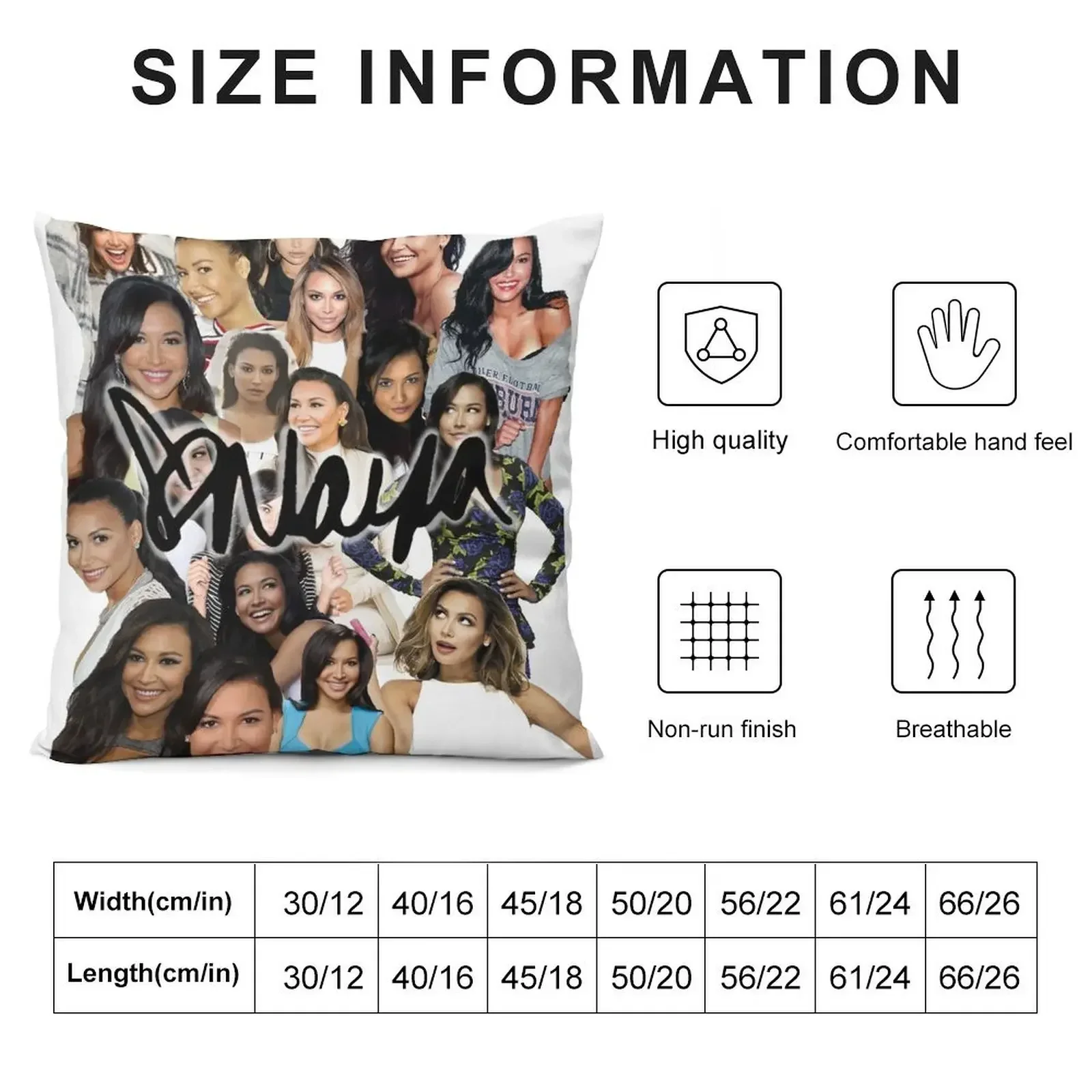 Naya Rivera Collage Декоративная подушка Постельные наволочки Рождественская Подушка