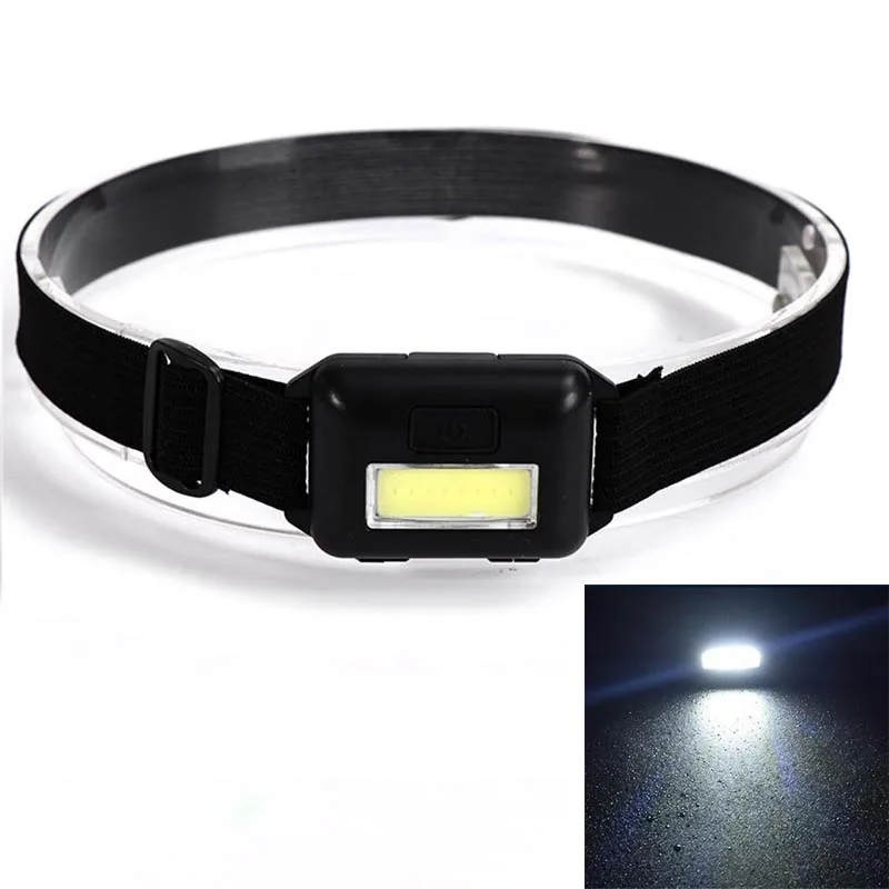

Portable COB LED Headlamp 3 Modes Waterproof Mini Night Fishing Headlight Emergency Flashlight Outdoor Camping Equipment