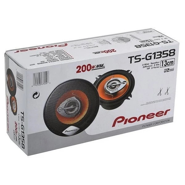 Акустика PIONEER TS-G1358 автомобильная трехполосная коаксиальная |