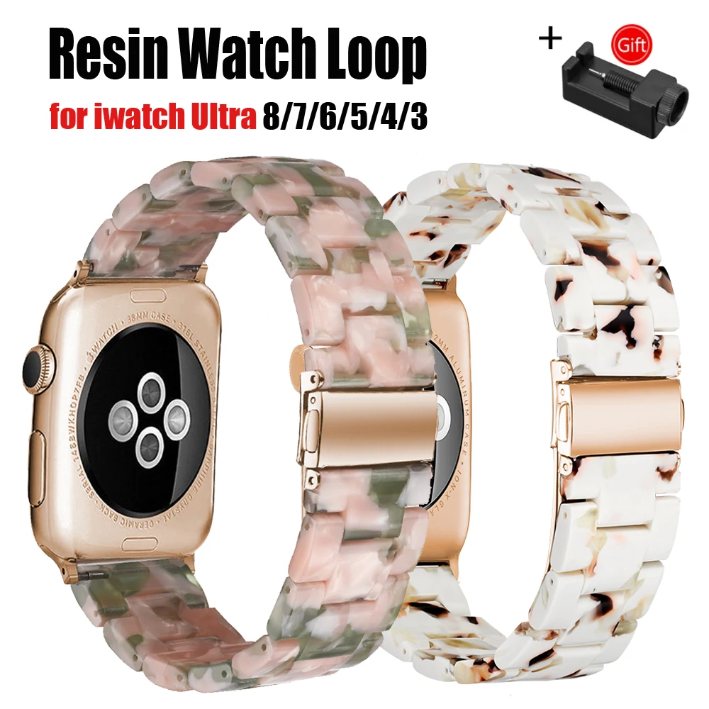 

Ремешок полимерный для apple watch ultra band 8 7 49 44 мм 40 мм 42 мм 38 мм 41 45 мм, прозрачная петля correa для iwatch 7 6 se series 5 4 3