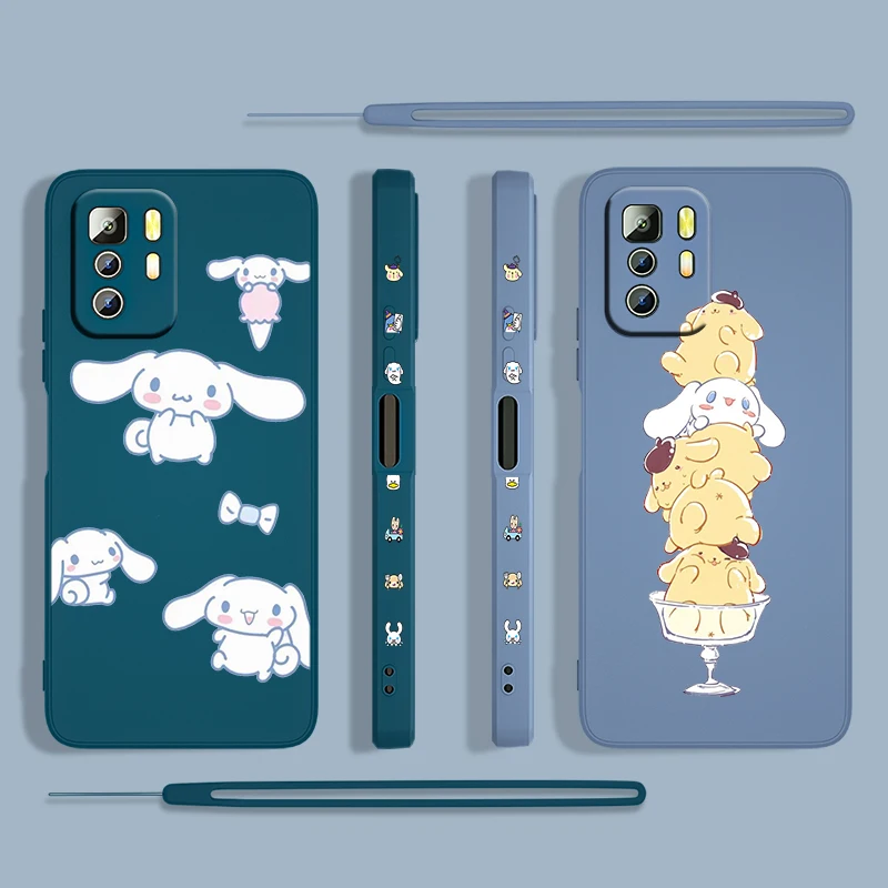 Чехол Sanrio в стиле аниме Cinnamoroll для Xiaomi Redmi Note 11 11S 10 10S 9 9S 9T 8 8T 7 5 Pro 4G |