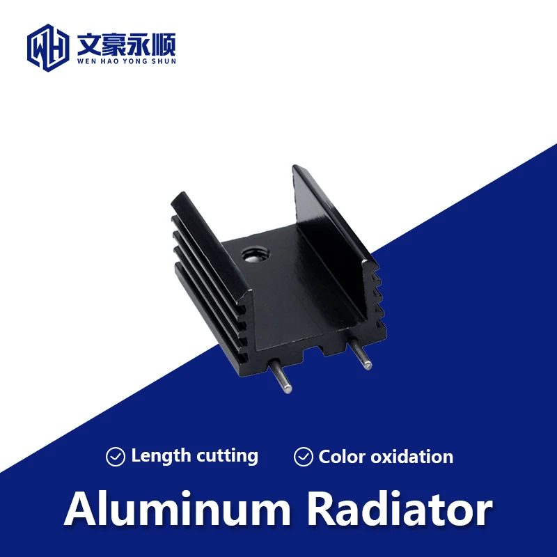 

TO-220 triode 20*15*10mm heat sink aluminum 7805 aluminum heat sink LED aluminum alloy black with needle