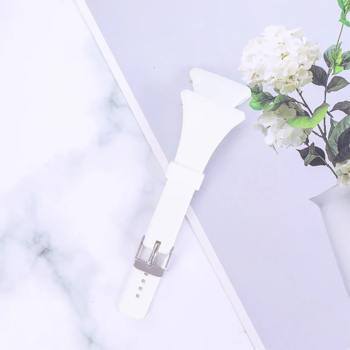 Ремешок пластиковый для часов модный сменный быстросъемный браслет POLAR FT4/FT7(Whit)