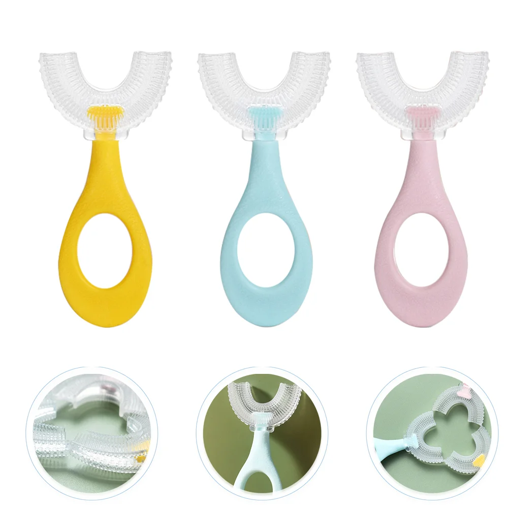 

Toothbrush Baby Tooth Infant Brush Toddler Teething Silicone Teether Care Dental Pacifier Soothing Training Rubber Cleaning