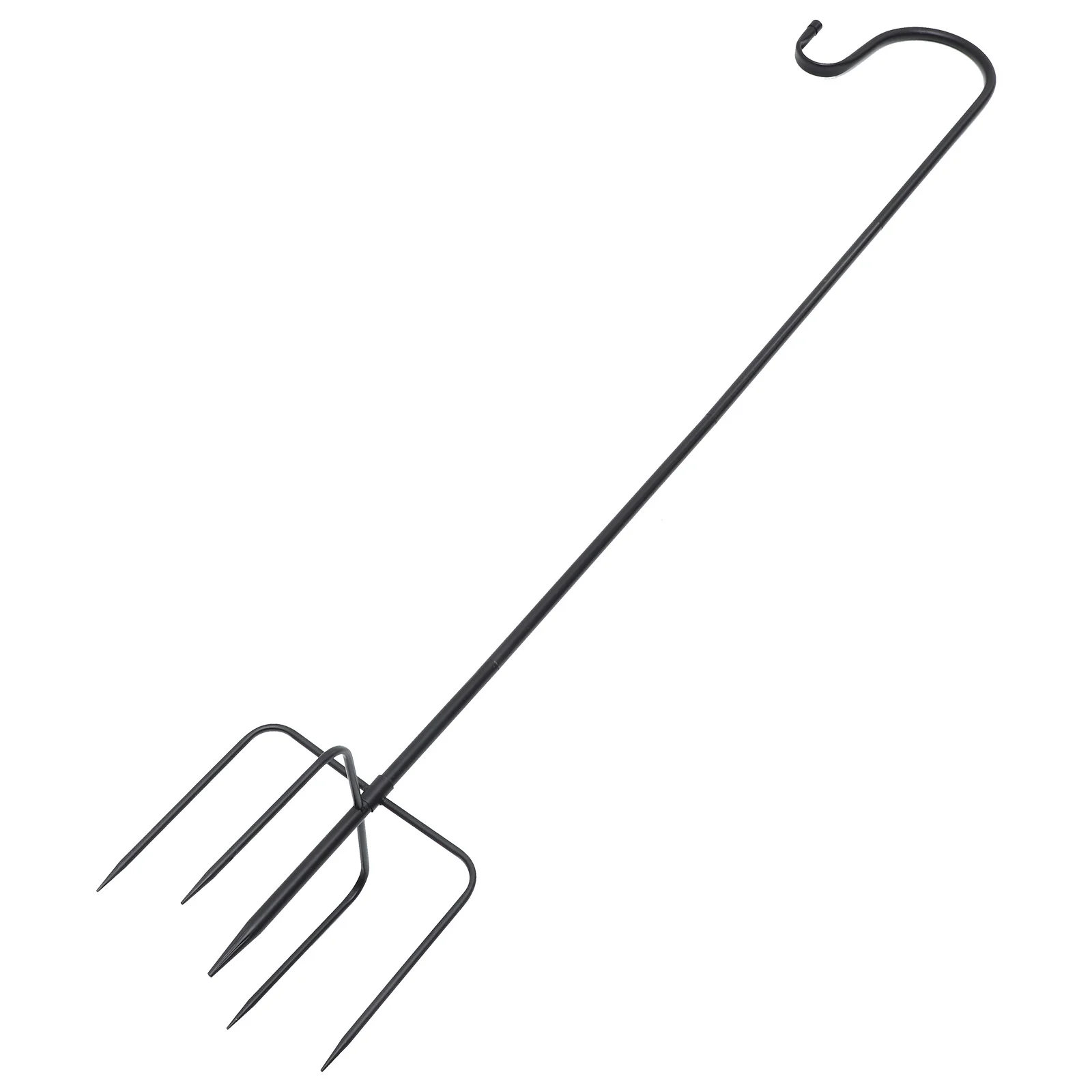 

Shepherd Hook Bird Feeder Garden Inserted Iron Flagpole Ground Yard Hanging Streetlamp Hanger Flower Pot Hangers Outdoor
