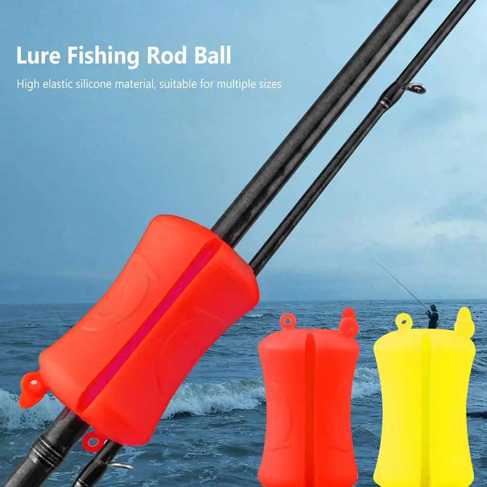

4pcs Portable Silicone Fishing Rod Fixed Ball Fishing Pole Fastener Binding Clip Fishing Pole Wrap Equipment