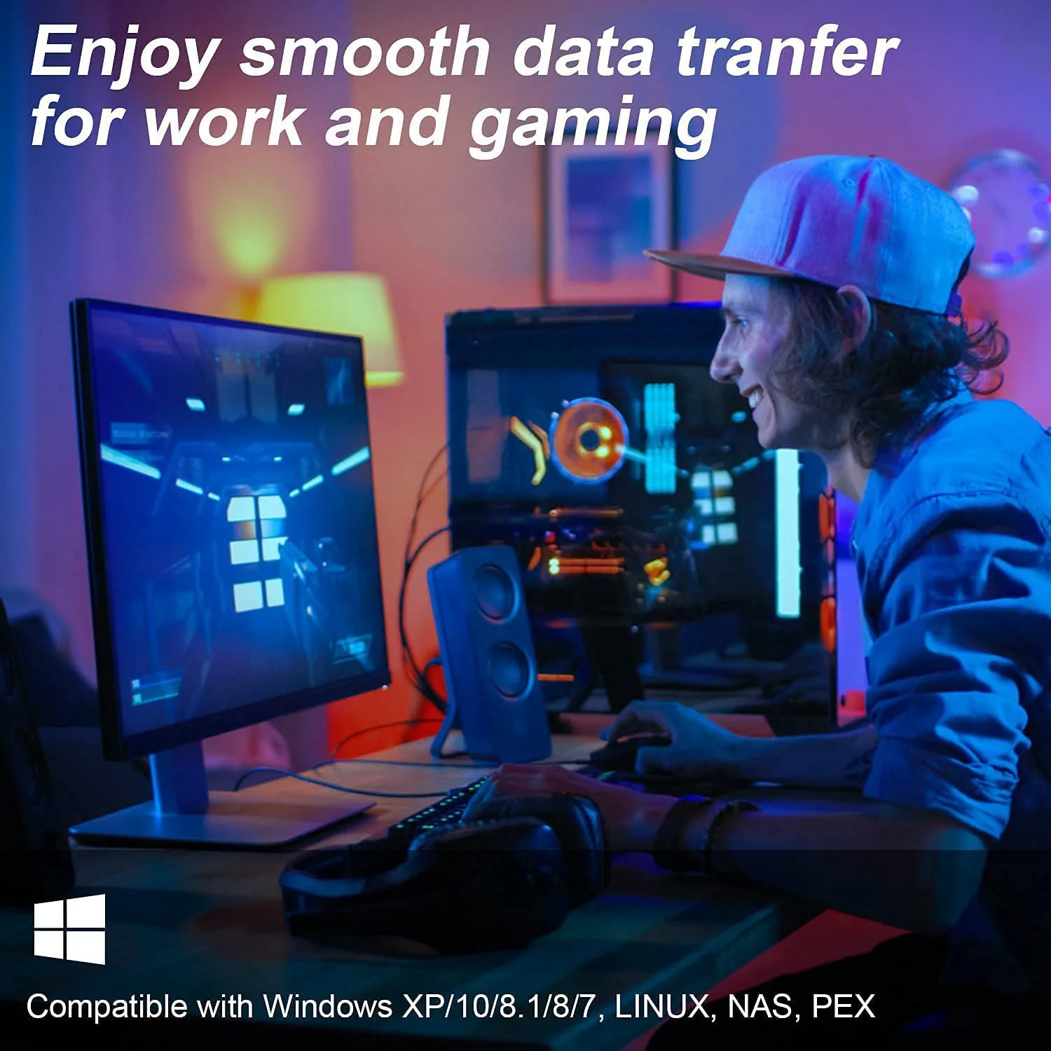 Двухпортовая PCIe Gigabit сетевая карта 1000M PCI Express Ethernet адаптер с 82576 двумя портами LAN NIC