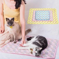 pet cooling mat smudge proof non deformed cooling air permeable comfortable fabric summer pet mats ice nest