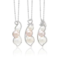 meibapj natural freshwater pearl fashion pendant necklace 925 sterling silver fine wedding jewelry for women