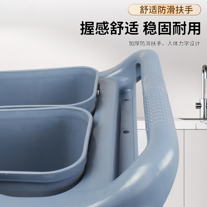 Трехслойная тележка для сбора напитков