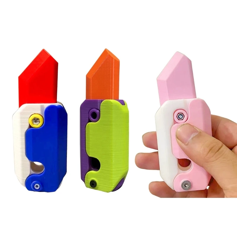 

Q0KB Stress Relief Mini 3D Cutter Knife Pinch Toy Office Adults Anxiety Toy
