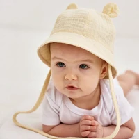 baby bucket hat summer accessories holiday outdoor rabbit ear beach caps adjustable infant toddler accessories cap panama hat