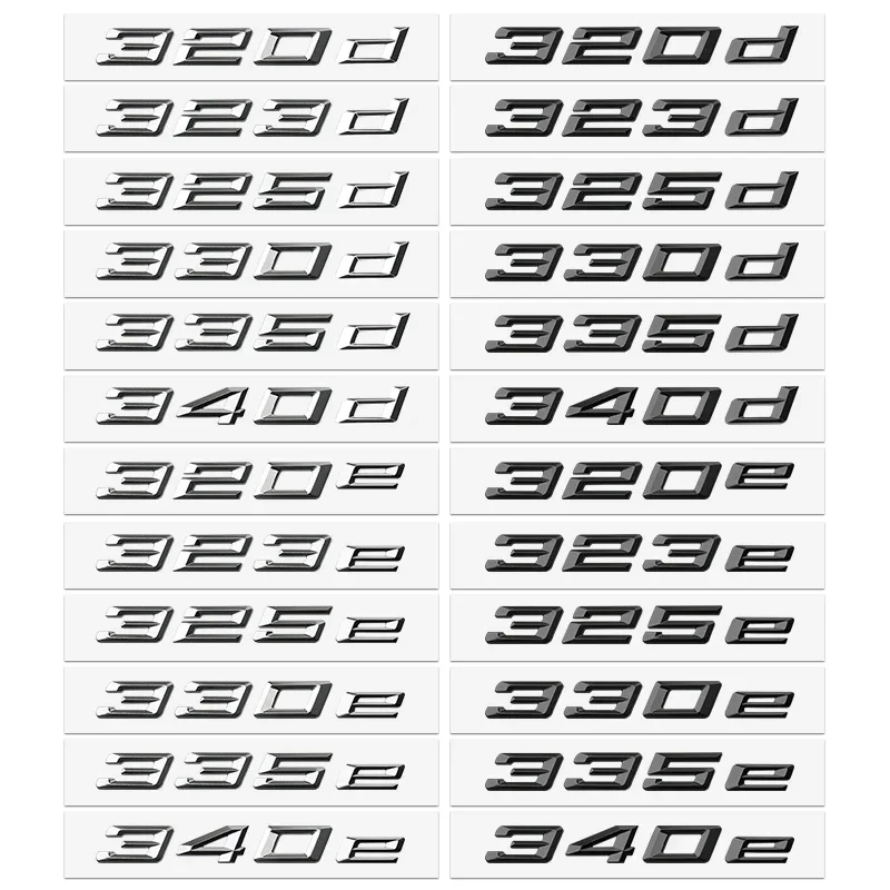 316i 318i 320i 335d 340d 320e 323e 325e ABS эмблема багажника буквы значки логотип автомобиля для BMW