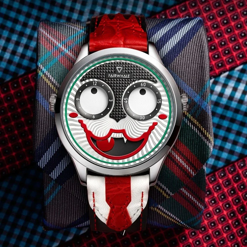 FAIRWHALE 5600 часы Clown Joker для мужчин модные мужские с улыбающимся лицом уникальный