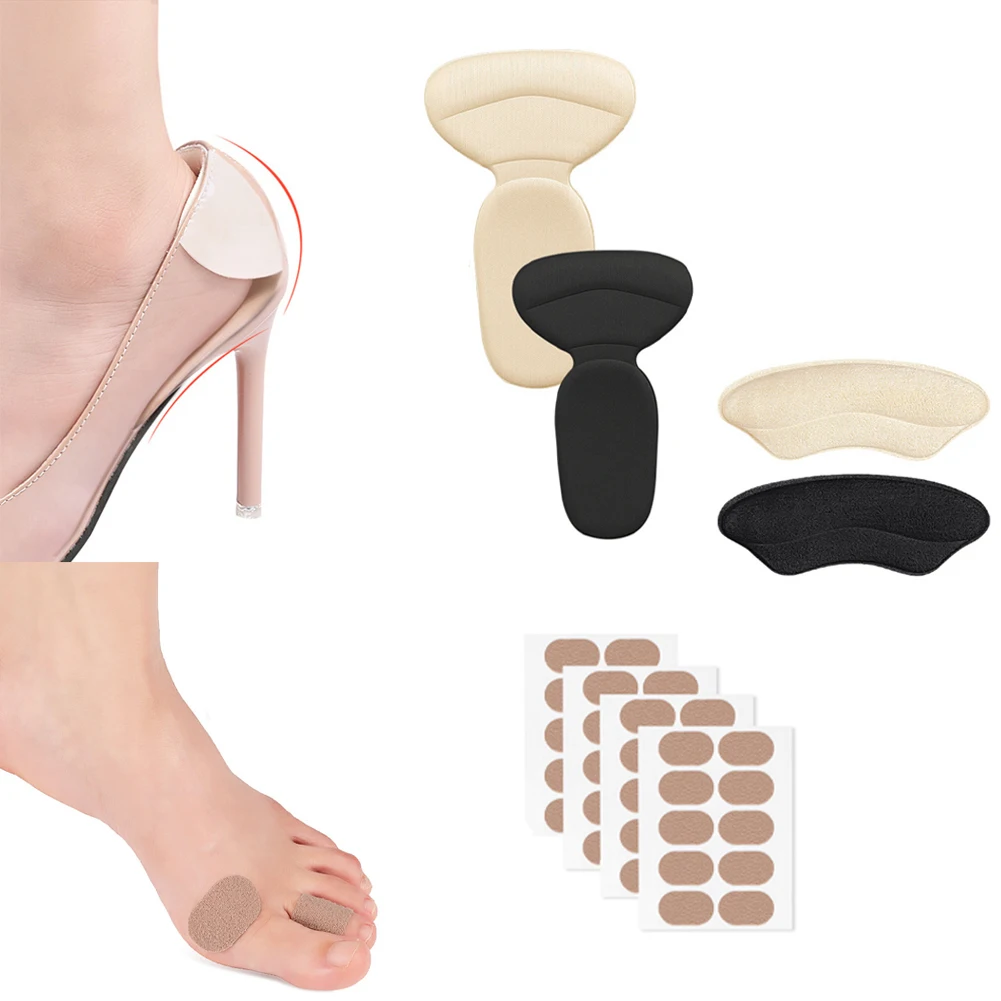 

1Set Sneakers Pad Heel Cushion Pads Insole Patch Shoes Back Sticker Cushion Insert Insole Thicker Adjustable Pads Stickers