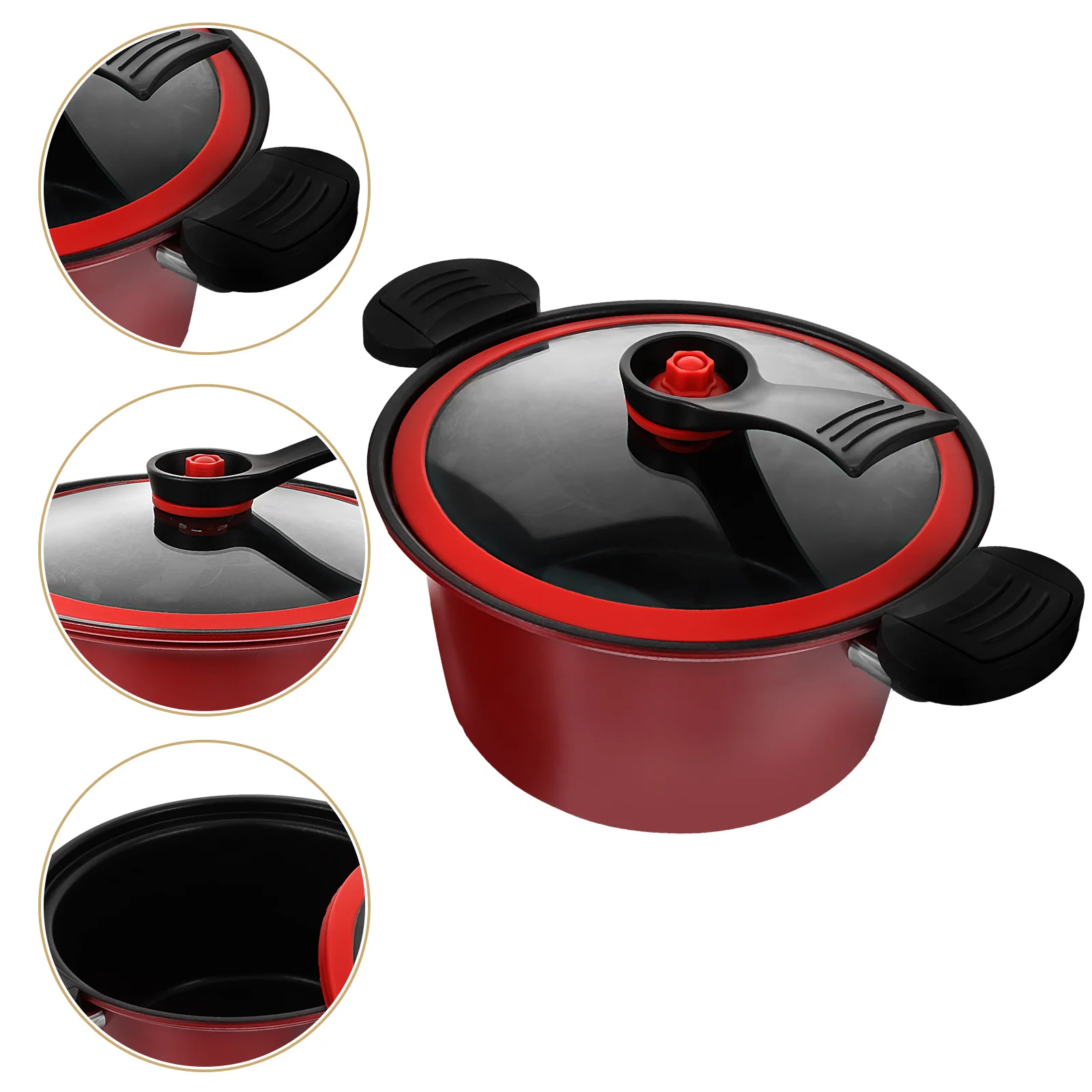 

Micro Pressure Cooker Electric Large Capacity Cooking Pot Stainless Steel Cookware Low Kitchen Home