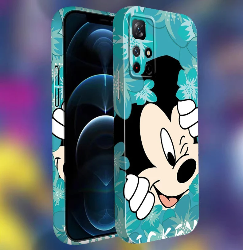 

Disney Duck Mickey Minnie Film Phone Case For Redmi K60 K50 K40 K30 9A Note 12 11 11T 10 10S Pro Plus 5G Feilin Hard Cover