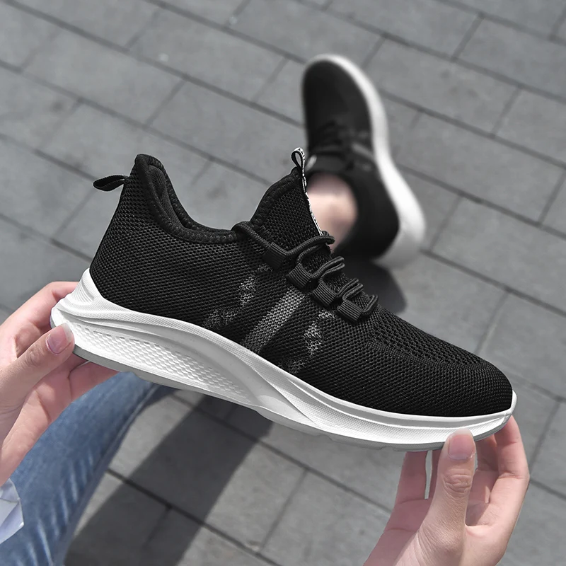 Summer running shoes women's thin breathable casual outdoor fitness walking shoes lightweight lace-up white sneakers travel