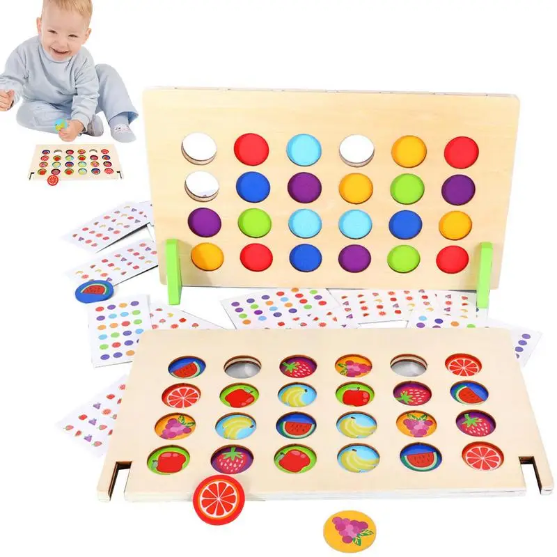 

Игрушка Монтессори с цветовым рисунком, Обучающие игрушки, пазл, игрушка для детей с сочетанием цветов и форм, развивающая головоломка для детей