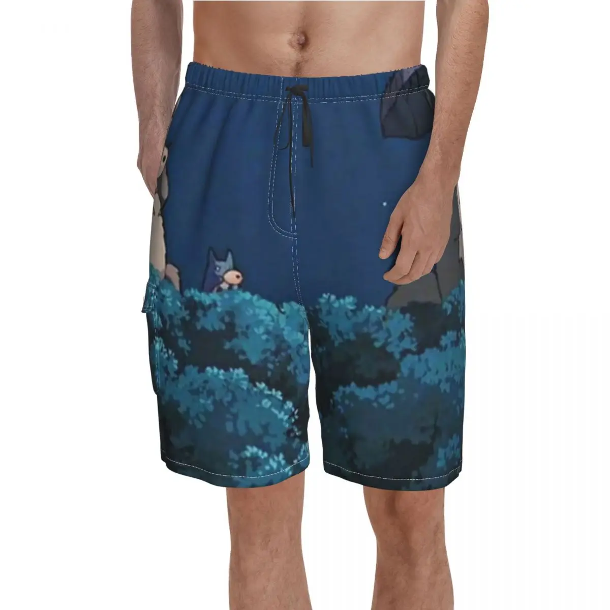 

Totoro Board Shorts Totoro Pattern Board Short Pants Men Print Large Size Swim Trunks Birthday Present