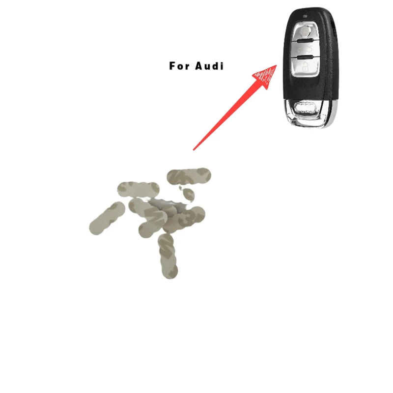 

Корпус автомобильного ключа 15,8*6 мм для Audi Q5 Q3 Q7 R8 A4 A6 A8, 2 шт.