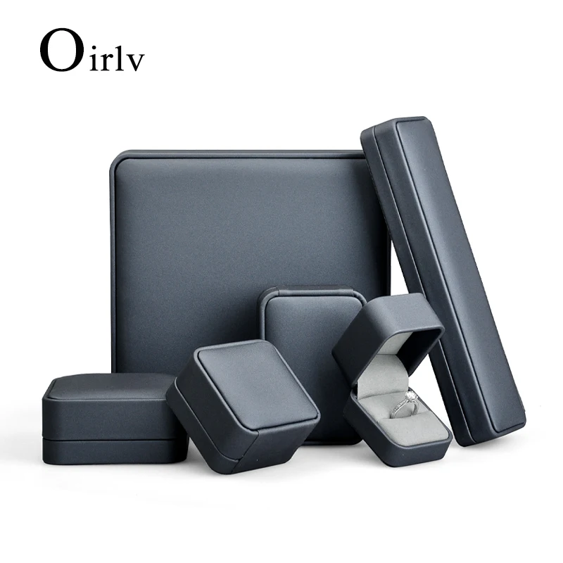 Oirlv Jewelry Boxes Velvet Filleted Corner Velvet Box Wedding Ring Box Jewelry Organizer Necklace Box Jewelry Box Set Wholesale