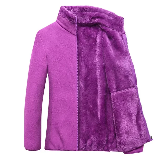 

Thick Fleece jacket women's autumn winter outdoor polar fleece thermal coat Camping Hiking Jacket female Mountaineering clot