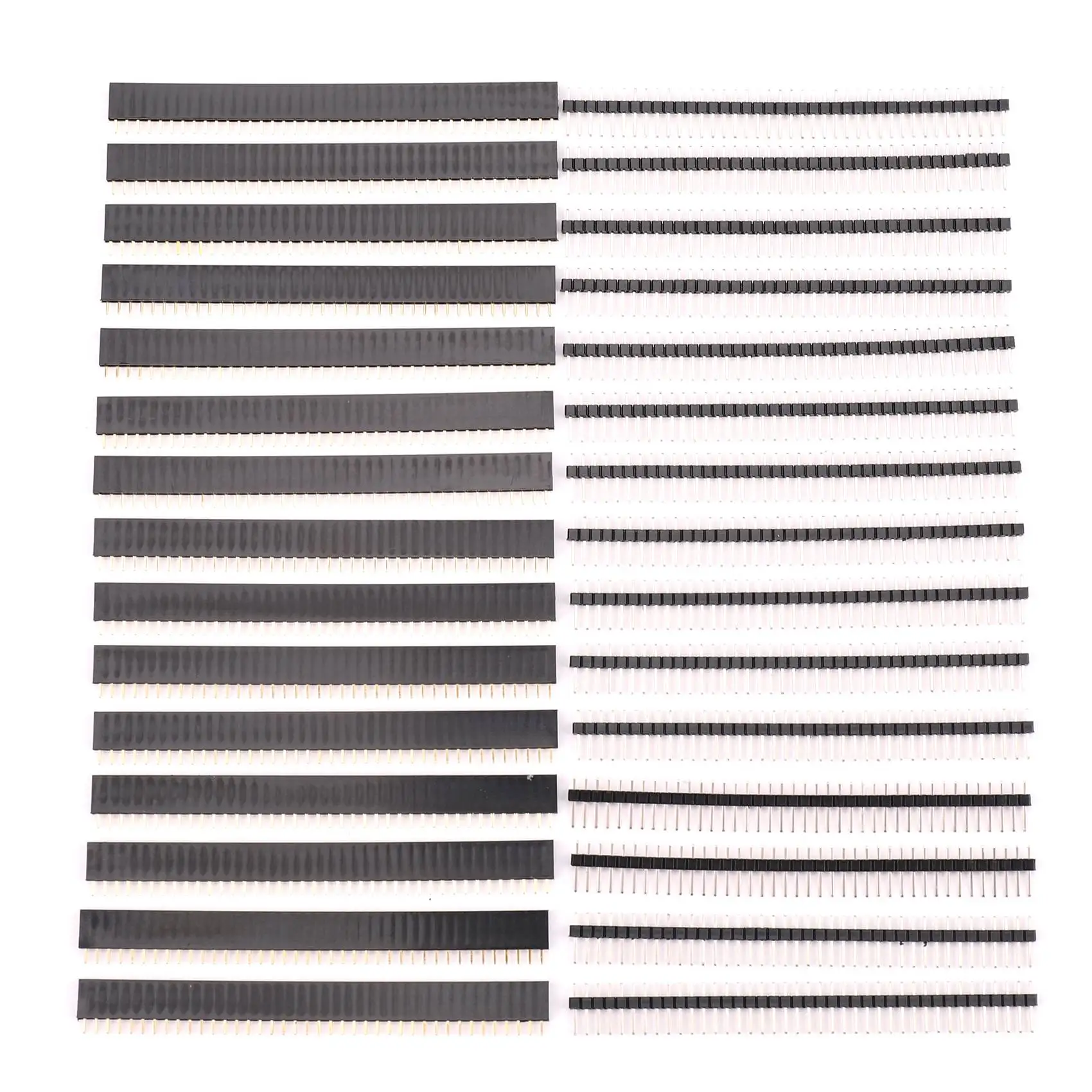 

30 Pcs 40 Pin 2.54mm Male & Female Pin headers Plug connector for Arduino Prototype Shield