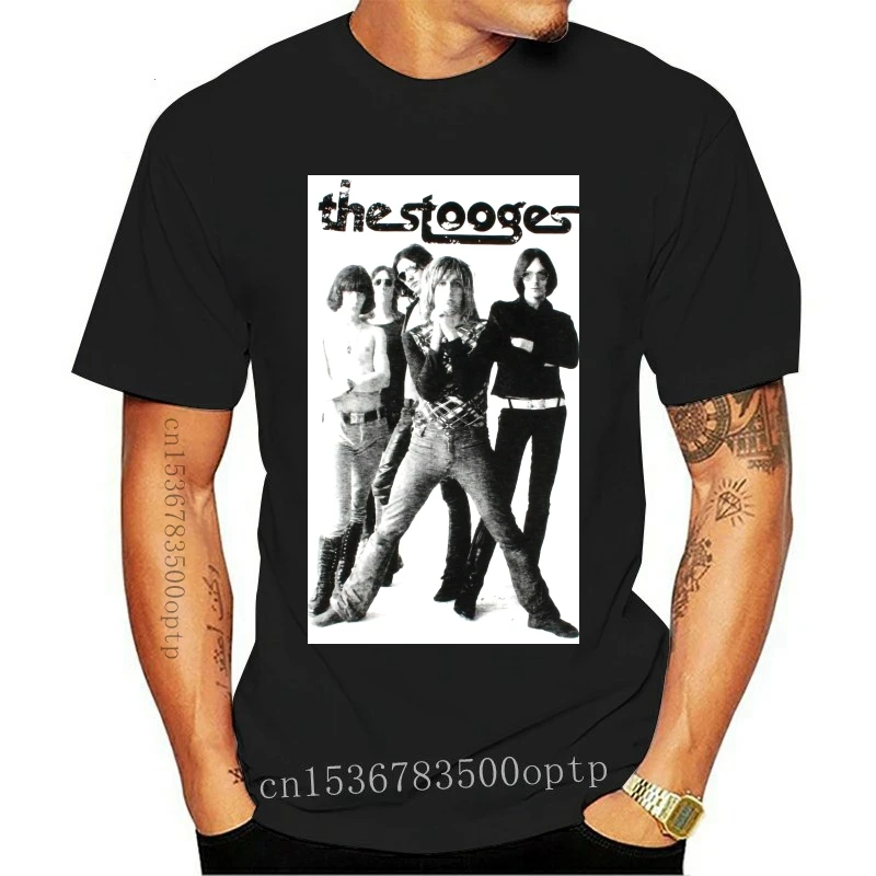 

Camiseta blanca de STOOGES IGGY POP para hombre, bandde PROTO PUNK ROCK, nueva