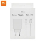 Адаптер для быстрой зарядки XIAOMI USB QC3.0, 12 В, 1,5 А, EU SET, Type C кабель для Mi 9, 8, se, 6 смешанных фотографий, 5 дюймов, 4 Note, 2, Redmi 3s, 4a, 4C