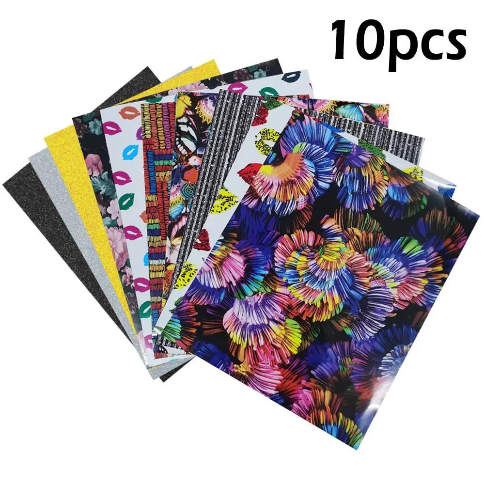 

10 шт./набор, новогодняя виниловая Термотрансферная Бумага