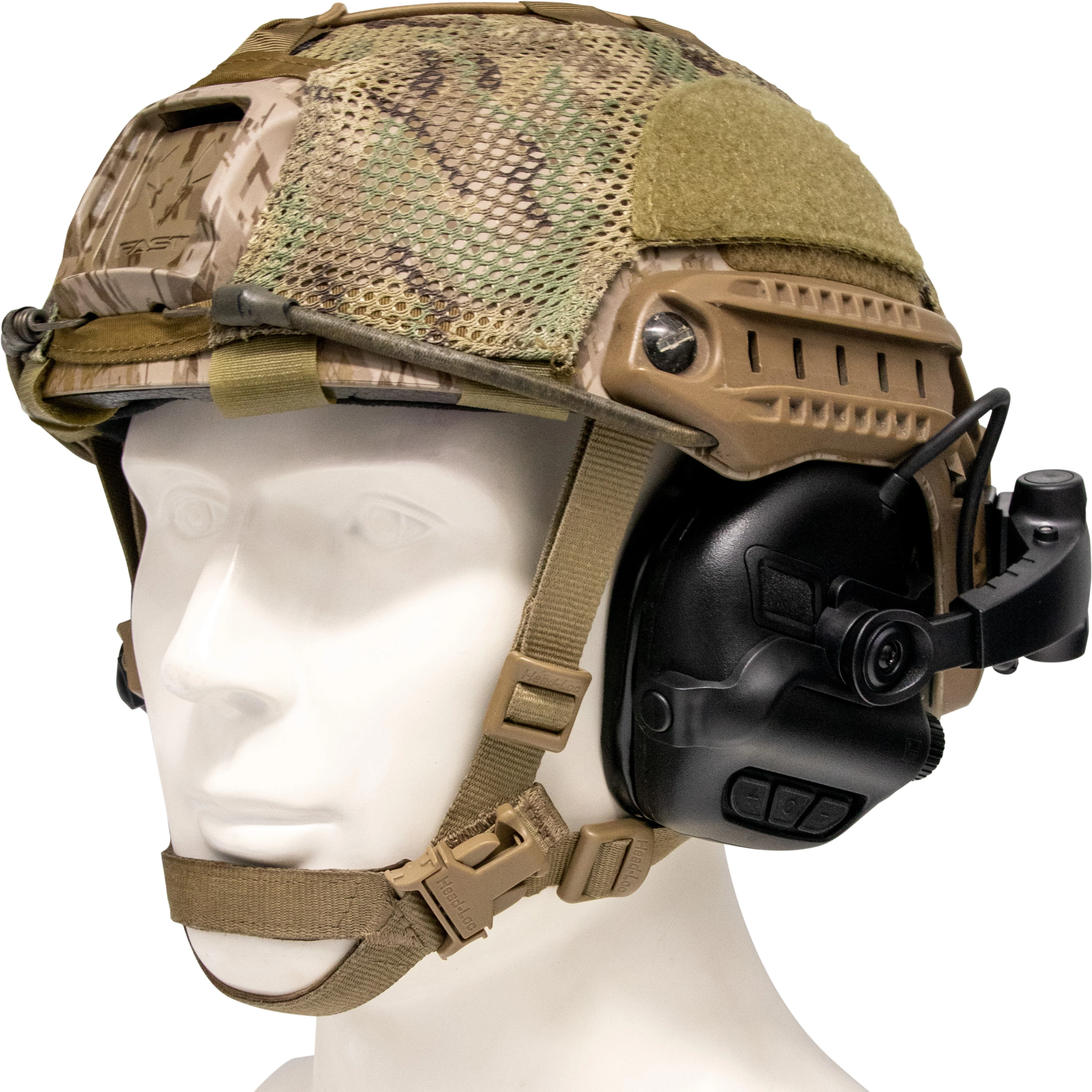 

OPSMEN EARMOR M31XMARK3 MILITARY NOISE CANCELLING HEADSET HEARING PROTECTION WITH ARC HELMET RAIL ADAPTER