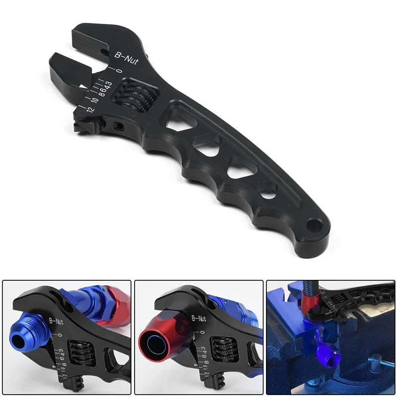 

AU05 -Adjustable Lightweight Aluminum AN3-AN12 Wrench Hose Fitting Tool Spanner