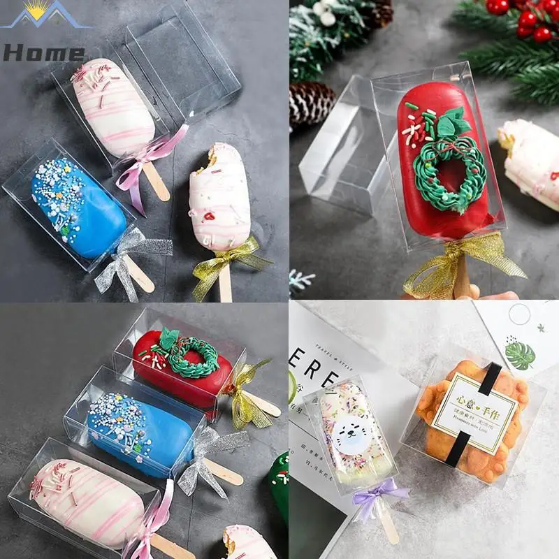 Es Mousse Clear Box Pet Box Netflix Ice Cream Dessert Ice Cream Cake Packaging Box Gift