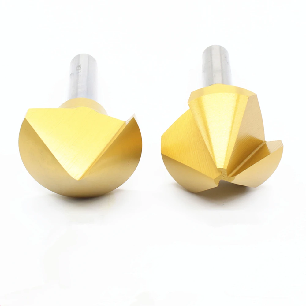 

Yiqianyuan 60/90/120 градусов потайной HSS фрезерный инструмент для снятия фаски по металлу 1 и 3 фрезерный станок с отверстием Rose Cove дрель