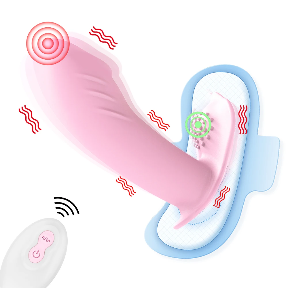 Wearable Butterfly Dildo Vibrator Adult Sex Toys For Women G Spot Clitoris Stimulator Wireless Remote Control Vibrator Panties