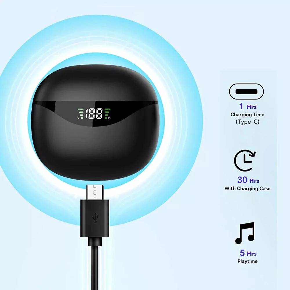 Водонепроницаемые Bluetooth-наушники TWS спортивные наушники 9D стереонаушники с