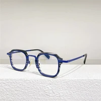 james tart 228 optical eyeglasses for unisex retro style anti blue light lens plate square full frame free storage bag
