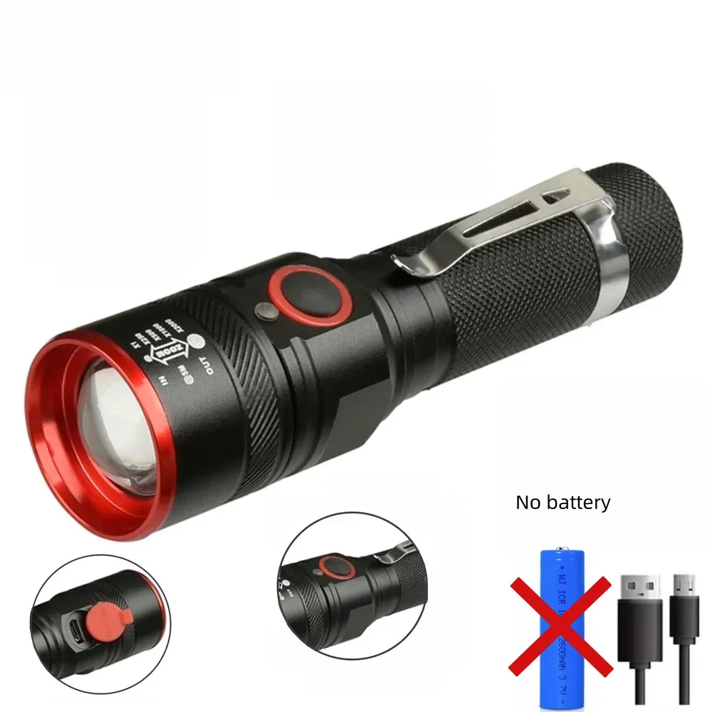 

USB перезаряжаемый фонарь XM-L T6 алюминиевый для кемпинга