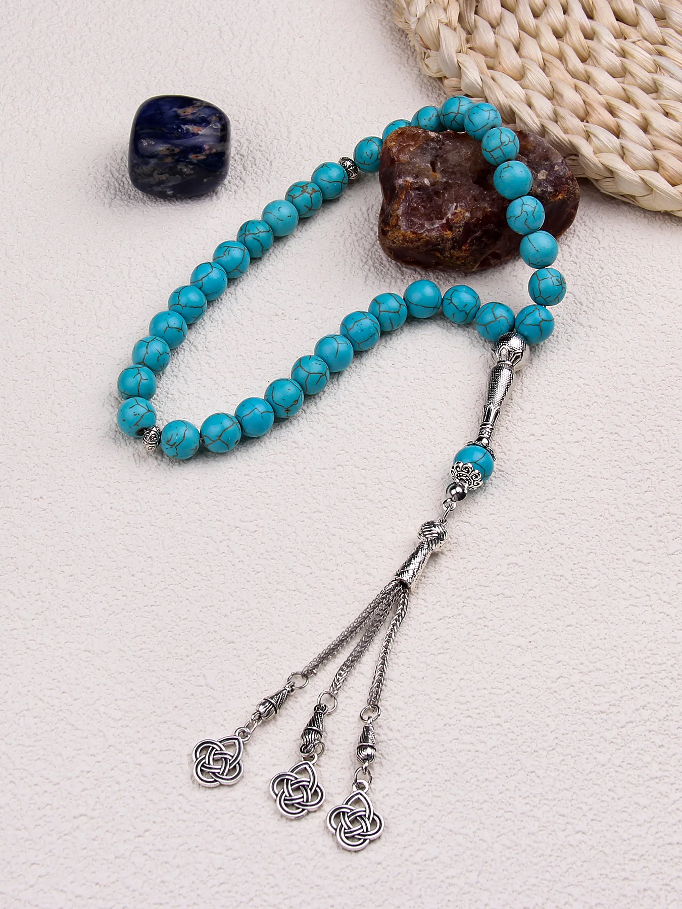 Мусульманский браслет с розам из стрейчевых бусин для мужчин и женщин лечебный