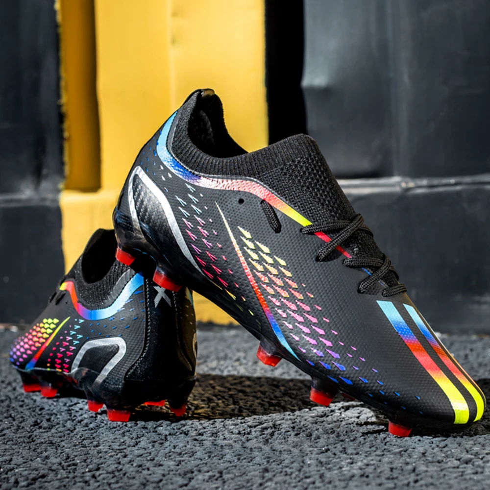 High Quality Football Boots TF/FG Outdoor Training Soccer Shoes  Adult Teenager Cleat Training Match Sneakers Breathable Low-Top