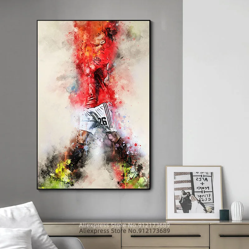 Настенная картина Mason Greenwood холст с печатью постера постеры и принты для декора