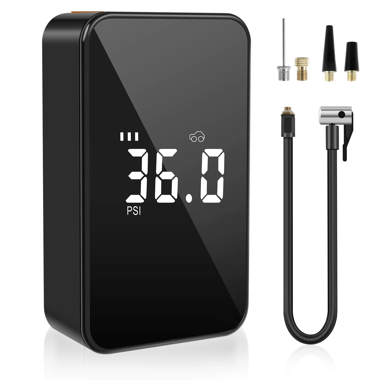 

Аккумуляторный насос для шин 140PSI автомобильный шинный насос, перезаряжаемый воздушный компрессор с ЖК-дисплеем, электрический насос для автомобилей и мотоциклов