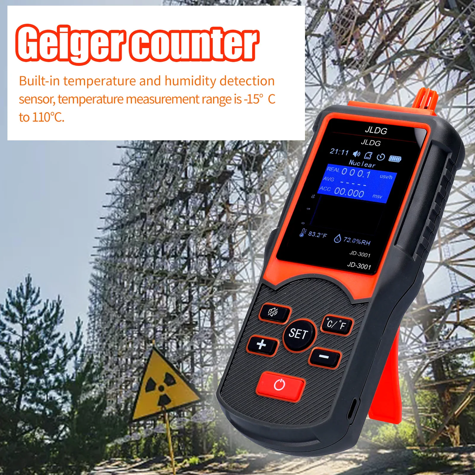 

Multifunctional Geiger CounterHigh Accuracy Geiger Counter Temperature And Humidity Measurement Device With Data Export Function