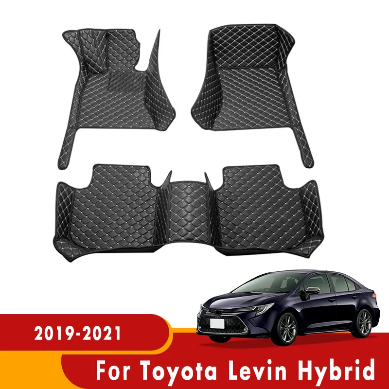 

Ковры для Toyota Levin Hybrid 2019 2020, автомобильные коврики, автозапчасти, аксессуары для интерьера, водонепроницаемые накладки на ножки